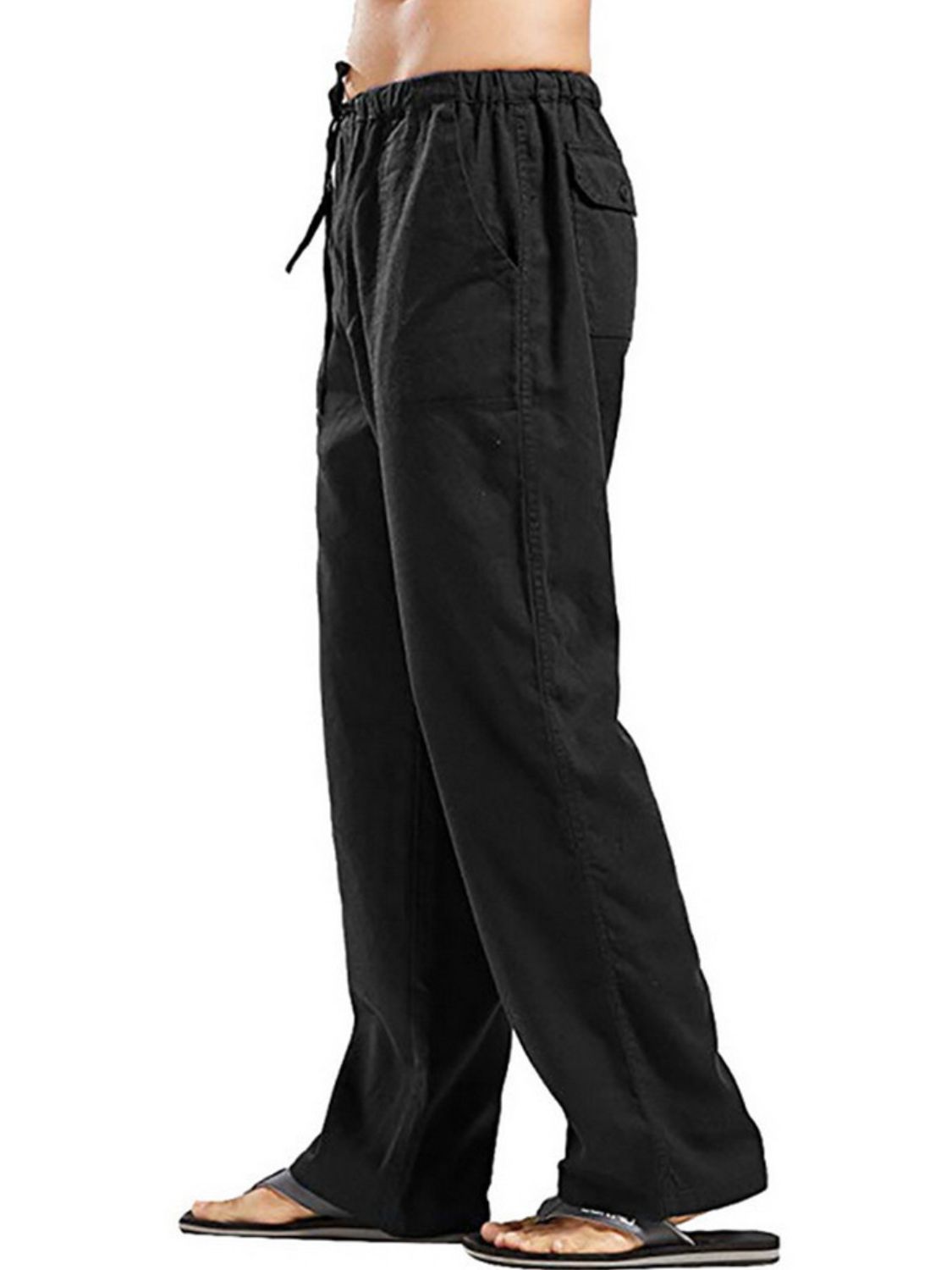 Men's Full Size Drawsting Straight Leg Pants Plus Size - Premium from Trendsi - Just $0! Shop now at 5th & Barnett Online Boutique