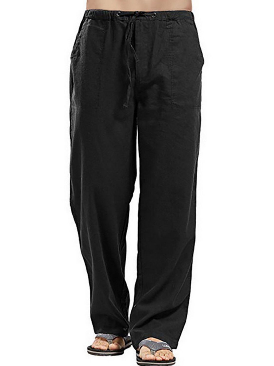Men's Full Size Drawsting Straight Leg Pants Plus Size - Premium from Trendsi - Just $0! Shop now at 5th & Barnett Online Boutique
