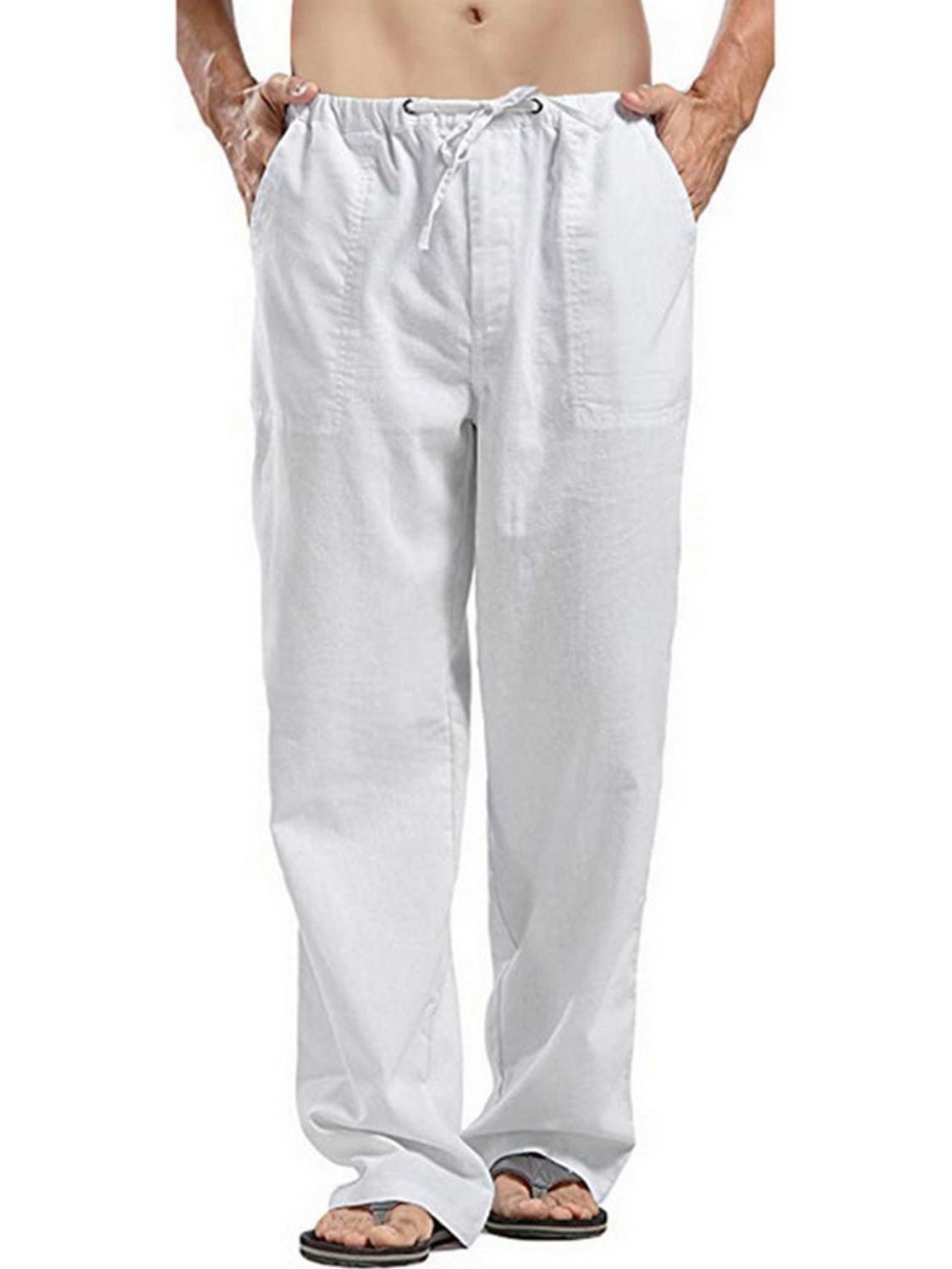 Men's Full Size Drawsting Straight Leg Pants Plus Size - Premium from Trendsi - Just $0! Shop now at 5th & Barnett Online Boutique