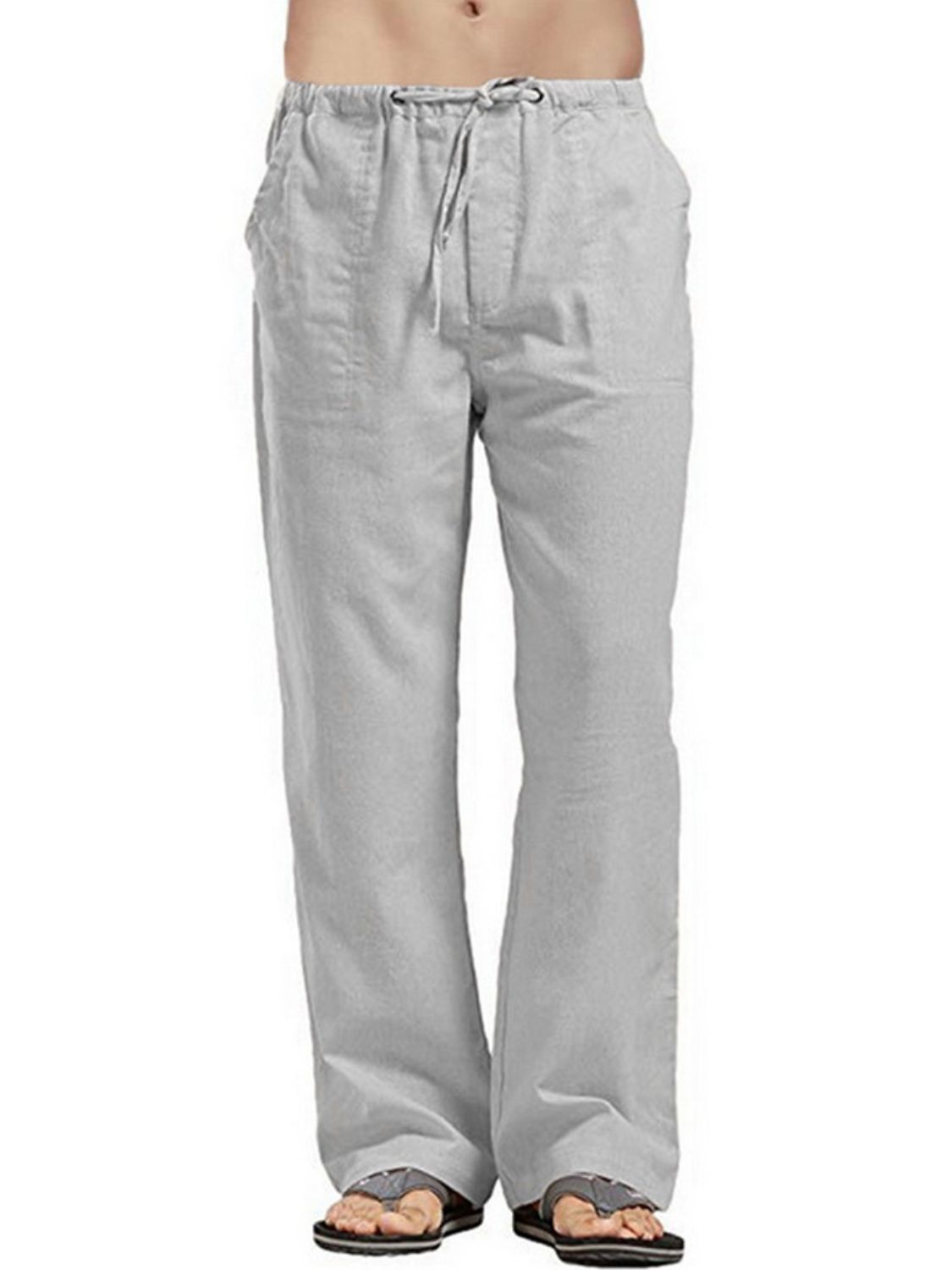 Men's Full Size Drawsting Straight Leg Pants Plus Size - Premium from Trendsi - Just $0! Shop now at 5th & Barnett Online Boutique
