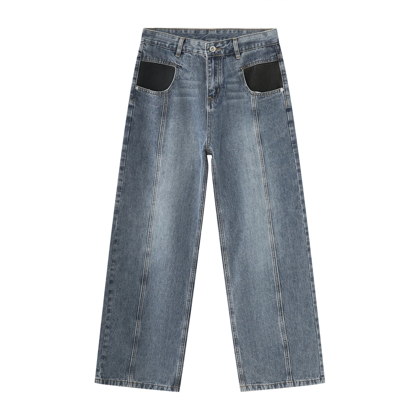 Mid Rise Waist Jeans with Pockets - Premium from Trendsi - Just $0! Shop now at 5th & Barnett Online Boutique