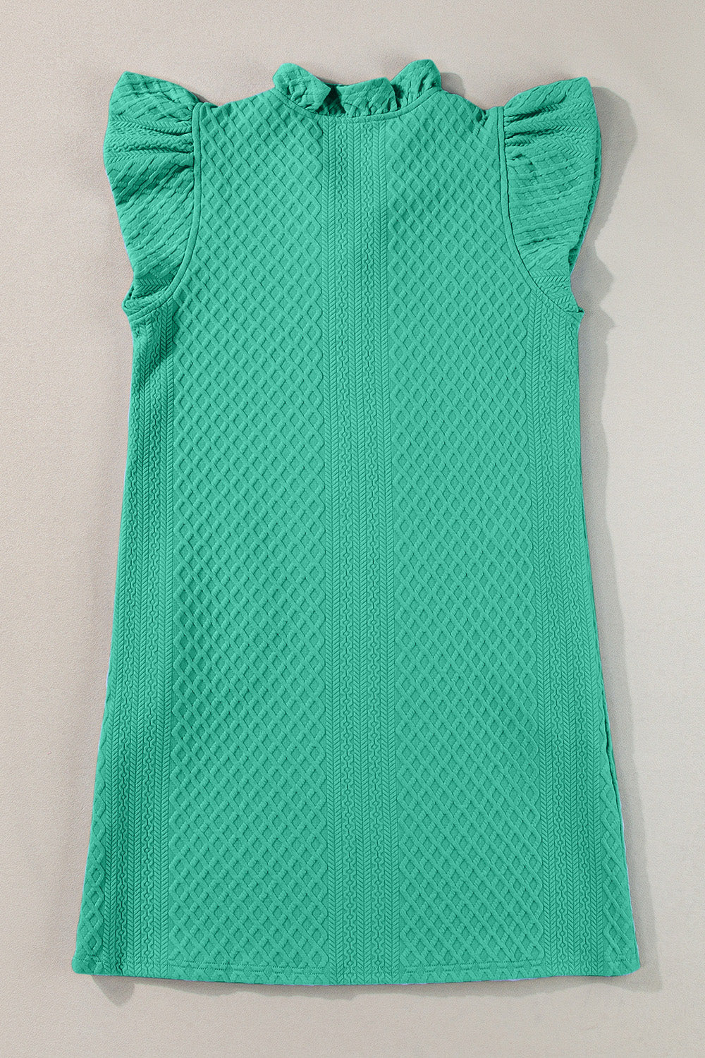 Ruffled V-Neck Cap Sleeve Mini Dress - Premium women from Trendsi - Just $35.99! Shop now at 5th & Barnett Online Boutique