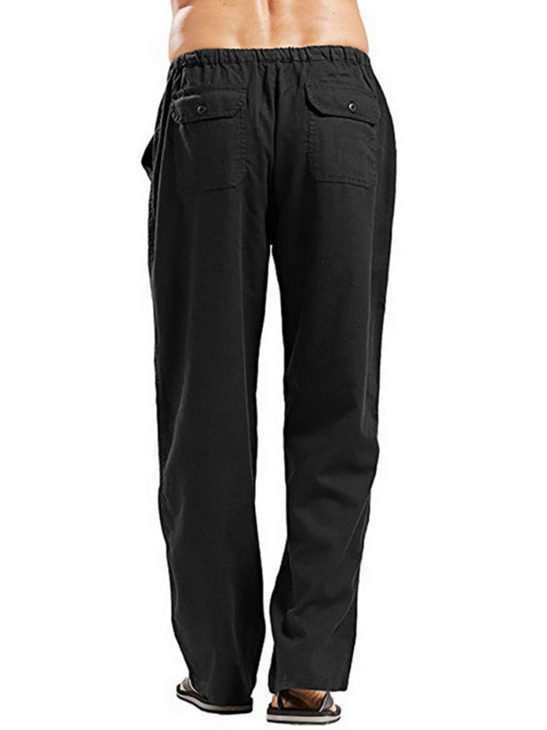 Men's Full Size Drawsting Straight Leg Pants Plus Size - Premium from Trendsi - Just $0! Shop now at 5th & Barnett Online Boutique
