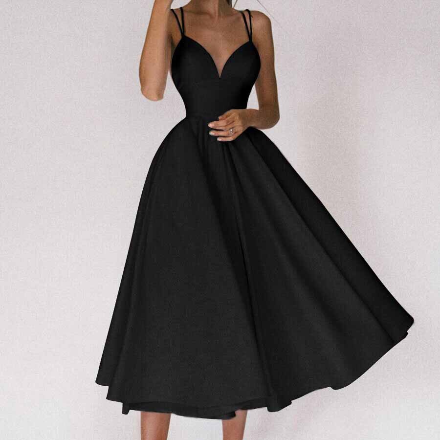Elegant Strappy V-neck Dress - Premium Women's Clothing from 500 products - Just $45.99! Shop now at 5th & Barnett Creative Fashions