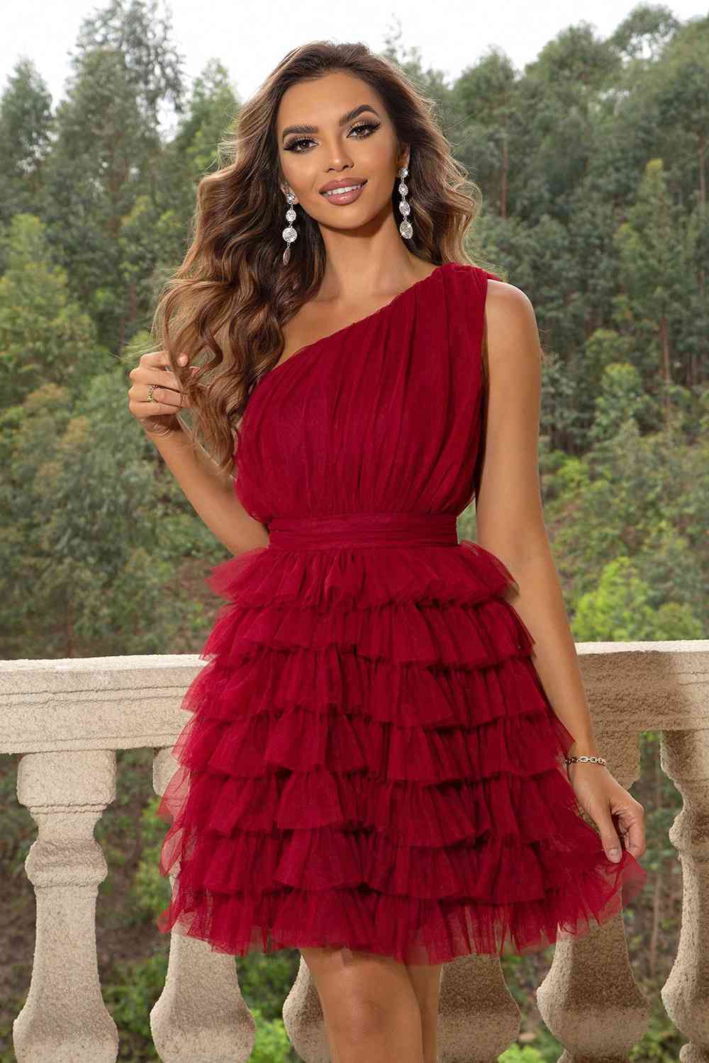 One-Shoulder Sleeveless Dress - Premium Other from 5th & Barnett Creative Fashions - Just $45.99! Shop now at 5th & Barnett Creative Fashions