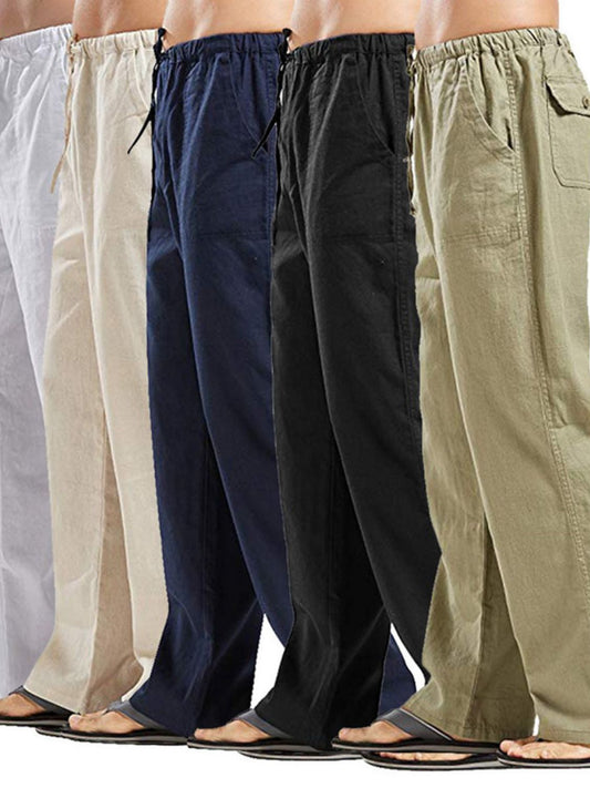 Men's Full Size Drawsting Straight Leg Pants Plus Size - Premium  from Trendsi - Just $0! Shop now at 5th & Barnett Online Boutique 