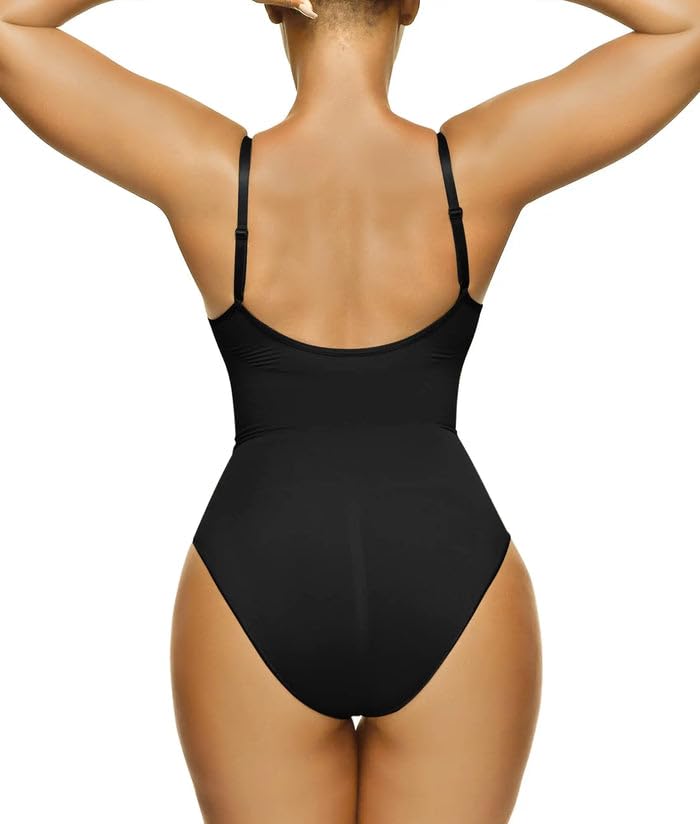 SHAPERX Bodysuit for Women Tummy Control Shapewear Seamless Sculpting Thong Body Shaper Tank Top,SZ5215-Black-S/M - Premium Lingerie & Underwear from 5th & Barnett Creative Fashions - Just $35.99! Shop now at 5th & Barnett Creative Fashions 