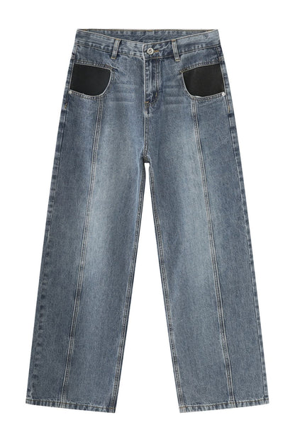 Mid Rise Waist Jeans with Pockets - Premium  from Trendsi - Just $0! Shop now at 5th & Barnett Online Boutique 