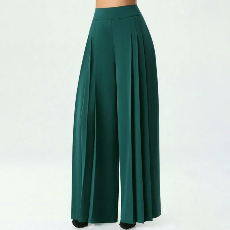 Elegant Elastic High Waist Long Trousers - Premium Pants from 5th & Barnett Creative Fashions - Just $32.99! Shop now at 5th & Barnett Online Boutique 