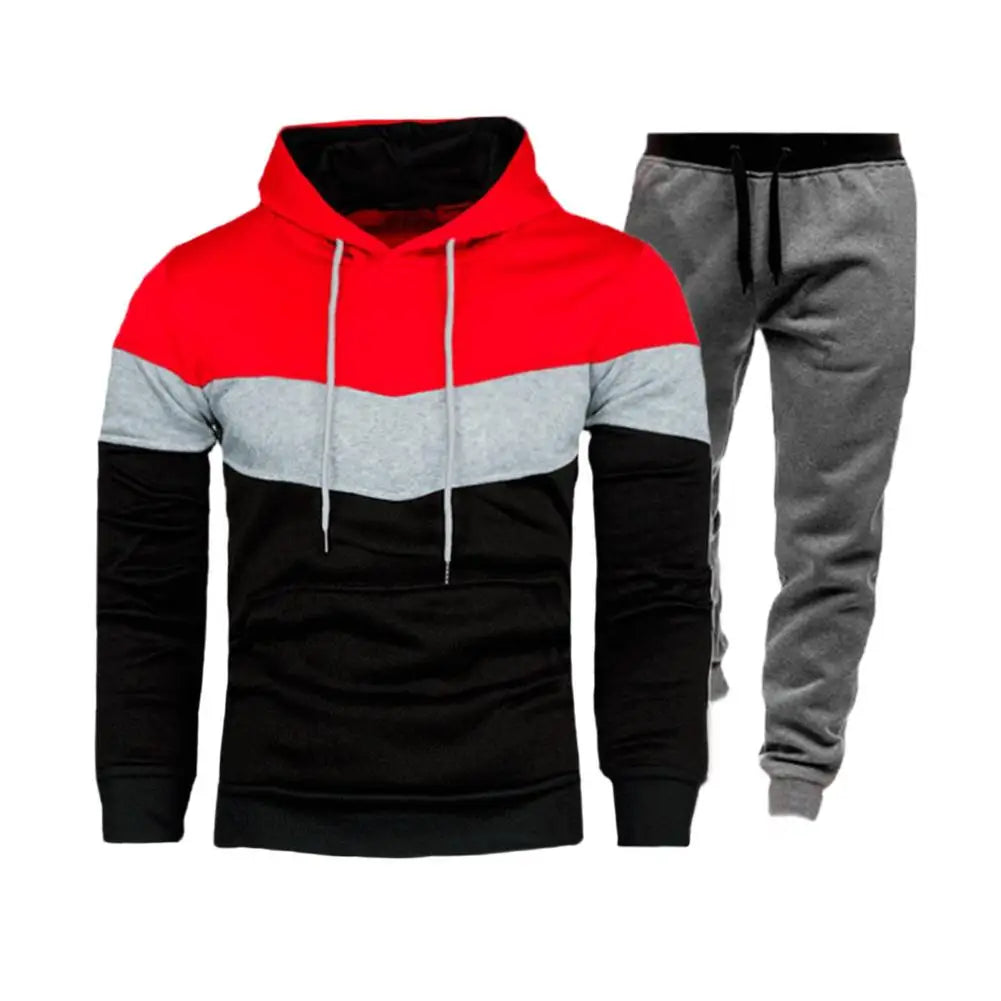 Large Size Men Hooded Tracksuits - Premium Activewear from 5th & Barnett Online Boutique - Just $32.99! Shop now at 5th & Barnett Online Boutique 