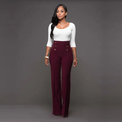 Loose Fit High Waist Trousers - Premium  from 5th & Barnett Creative Fashions - Just $35.99! Shop now at 5th & Barnett Online Boutique 