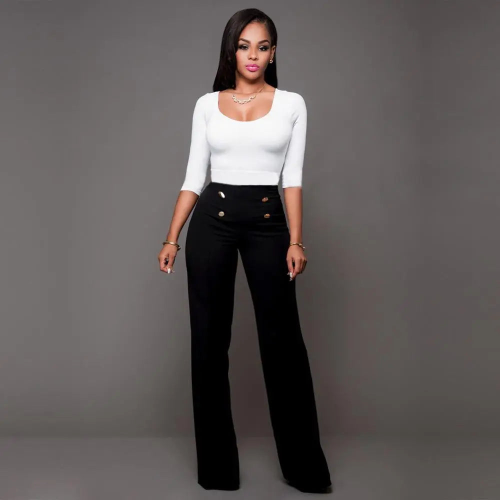 Loose Fit High Waist Trousers - Premium  from 5th & Barnett Creative Fashions - Just $35.99! Shop now at 5th & Barnett Online Boutique 