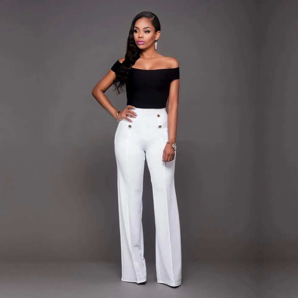 Loose Fit High Waist Trousers - Premium  from 5th & Barnett Creative Fashions  - Just $35.99! Shop now at 5th & Barnett Creative Fashions 