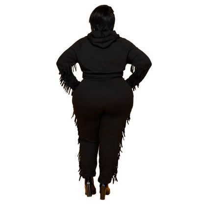 Chic PlusSize Hoodie Tracksuit Ultimate Fall Comfort - Premium Sports Shoes,Clothing&Accessories from 5th & Barnett Online Boutique - Just $53.99! Shop now at 5th & Barnett Online Boutique 