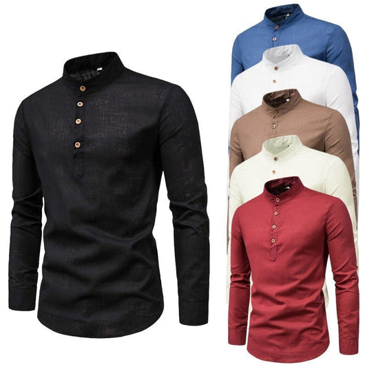 Men's solid casual slim fitting shirt - Premium Men's Clothing from 5th & Barnett Creative Fashions - Just $18.99! Shop now at 5th & Barnett Online Boutique 