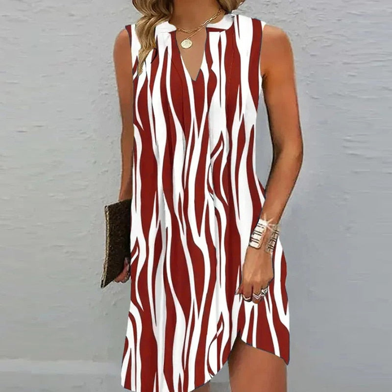 Solid Regular fit V-Neck Bohemian Mini Dress - Premium Dresses from 5th & Barnett Creative Fashions - Just $18.99! Shop now at 5th & Barnett Online Boutique 