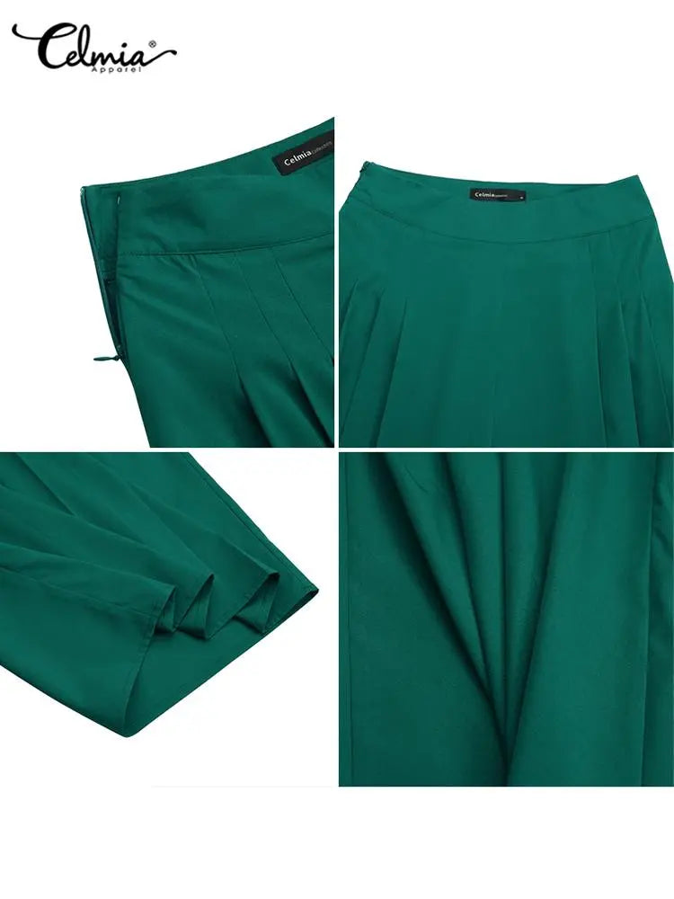 Elegant Elastic High Waist Long Trousers - Premium Pants from 5th & Barnett Creative Fashions - Just $32.99! Shop now at 5th & Barnett Online Boutique 