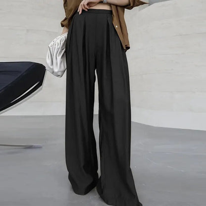 Celmia Elegant Elastic High Waist Long Trousers - Premium Pants from 5th & Barnett Creative Fashions - Just $42.99! Shop now at 5th & Barnett Online Boutique 