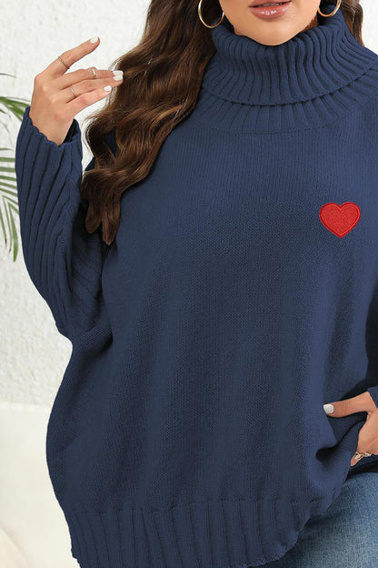 Plus Size Turtle Neck Long Sleeve Sweater - Premium Women's Clothing from 5th & Barnett Creative Fashions - Just $42.99! Shop now at 5th & Barnett Creative Fashions 