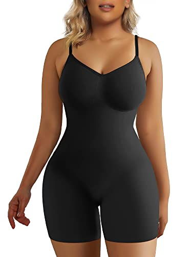 SHAPERX Bodysuit for Women Tummy Control Shapewear Seamless Sculpting Thong Body Shaper Tank Top,SZ5215-Black-S/M - Premium Lingerie & Underwear from 5th & Barnett Creative Fashions - Just $35.99! Shop now at 5th & Barnett Creative Fashions 