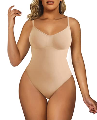 SHAPERX Bodysuit for Women Tummy Control Shapewear Seamless Sculpting Thong Body Shaper Tank Top,SZ5215-Black-S/M - Premium Lingerie & Underwear from 5th & Barnett Creative Fashions - Just $35.99! Shop now at 5th & Barnett Creative Fashions 