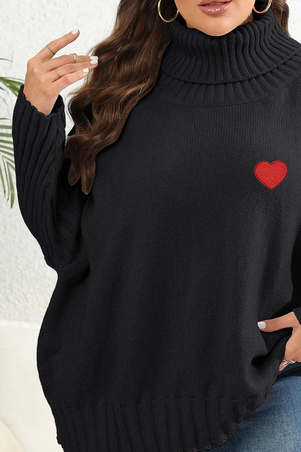 Plus Size Turtle Neck Long Sleeve Sweater - Premium Women's Clothing from 5th & Barnett Creative Fashions - Just $42.99! Shop now at 5th & Barnett Creative Fashions 