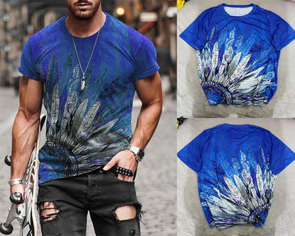 Summer New Men's Fashion Scrawl Harajuku Printed O-Collared T-Shirts - Premium  from 500 products - Just $29.99! Shop now at 5th & Barnett Creative Fashions 