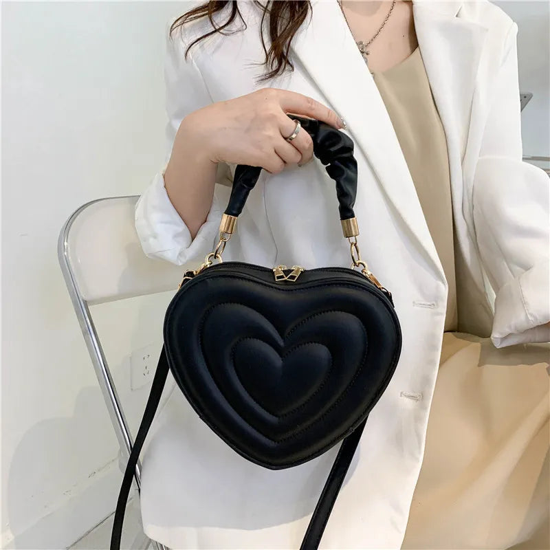 Love Heart Shape Shoulder Bag - Premium Luggage & Bags from 5th & Barnett Creative Fashions - Just $15.99! Shop now at 5th & Barnett Online Boutique 