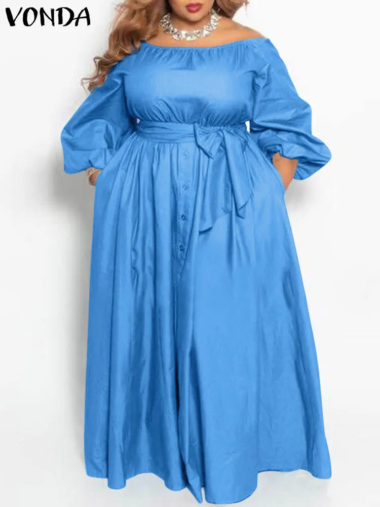 Womens Belted Bohemian Sundress - Premium Women's Clothing from 5th & Barnett Creative Fashions - Just $21.99! Shop now at 5th & Barnett Online Boutique 