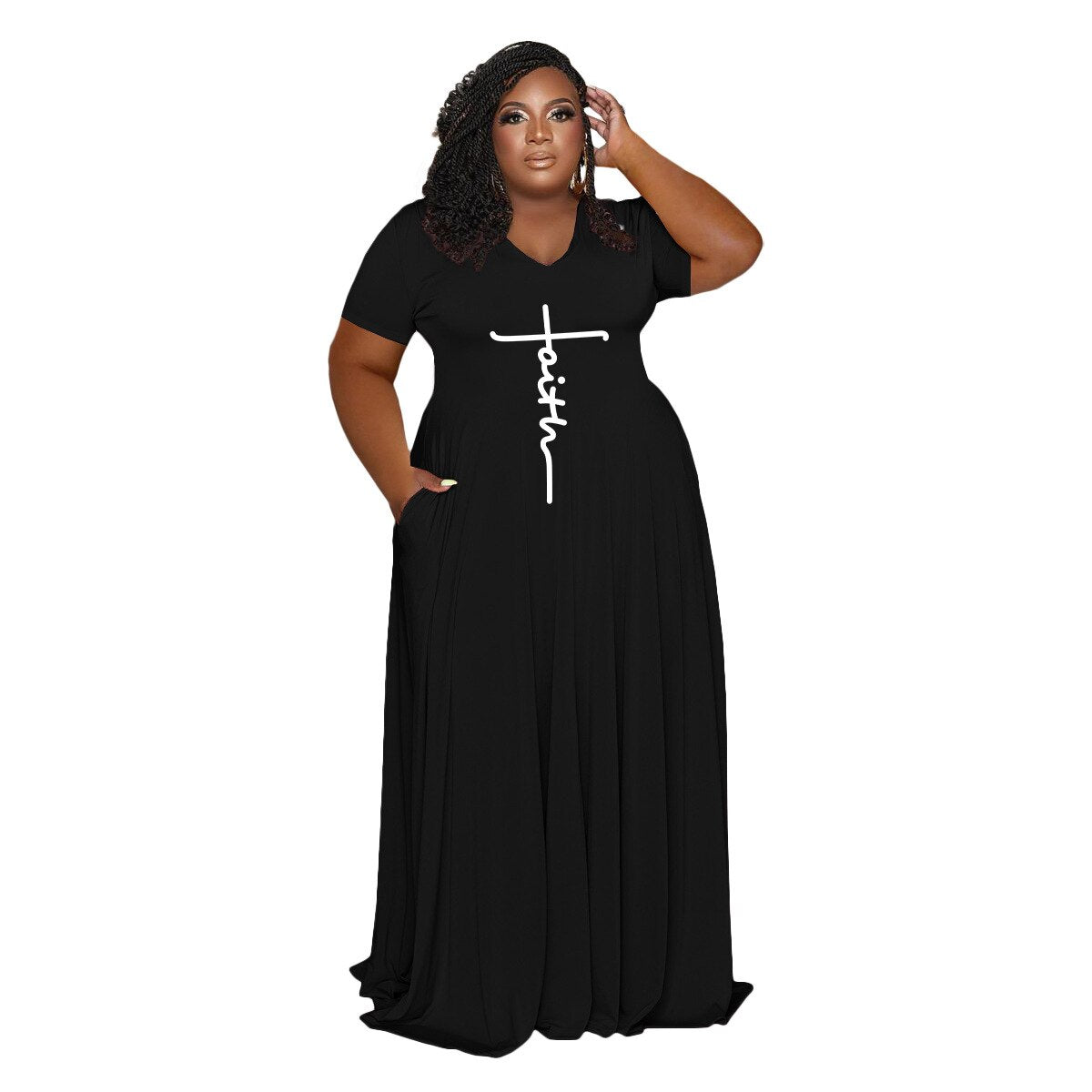 Keeping The Faith Maxi Dress - Premium Women's Clothing from 5th & Barnett Creative Fashions - Just $22.99! Shop now at 5th & Barnett Creative Fashions 