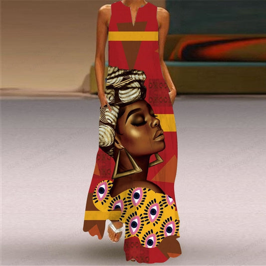 Evening African Maxi Dress - Premium Women's Clothing from 5th & Barnett Creative Fashions - Just $25.99! Shop now at 5th & Barnett Online Boutique 