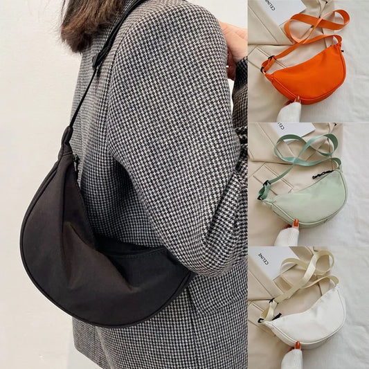 Nylon Crossbody Casual Hobo Bag - Premium Luggage & Bags from 5th & Barnett Creative Fashions - Just $15.99! Shop now at 5th & Barnett Online Boutique 