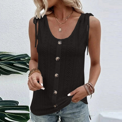 CASUAL LOOSE PLAIN CREW NECK TANK TOP - Premium Tops & Blouses from 500 products - Just $31.99! Shop now at 5th & Barnett Creative Fashions 