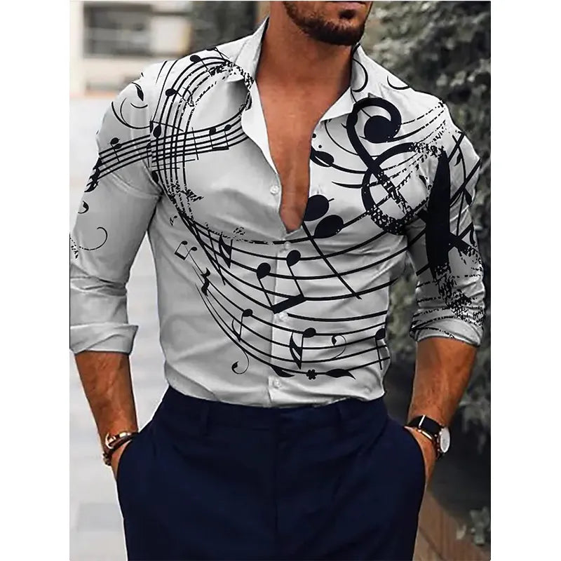 Luxury Shirt Casual Lattice Print - Premium Men's Clothing from 5th & Barnett Creative Fashions - Just $35.99! Shop now at 5th & Barnett Online Boutique 