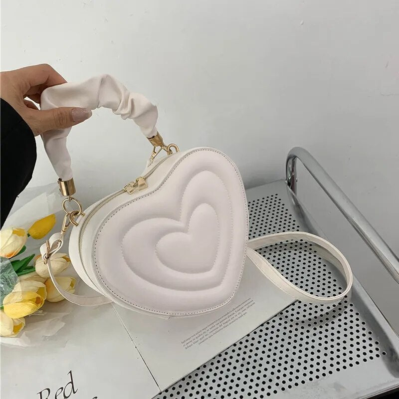 Love Heart Shape Shoulder Bag - Premium Luggage & Bags from 5th & Barnett Creative Fashions - Just $15.99! Shop now at 5th & Barnett Online Boutique 