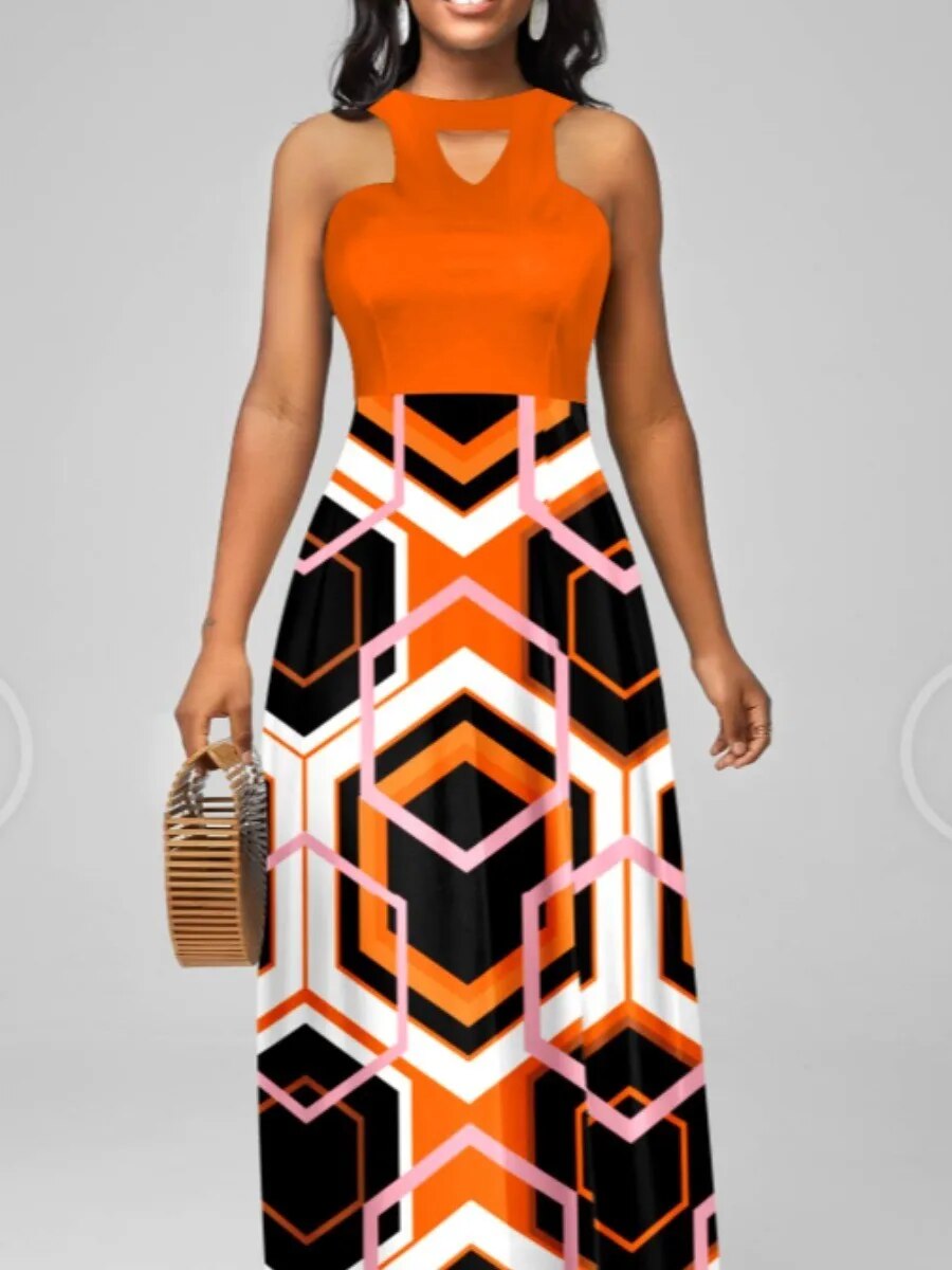 Boho Tribal Geometric Print Dress - Premium Women's Clothing from 5th & Barnett Creative Fashions - Just $26.99! Shop now at 5th & Barnett Online Boutique 