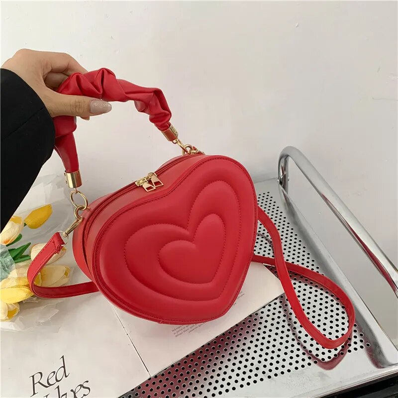 Love Heart Shape Shoulder Bag - Premium Luggage & Bags from 5th & Barnett Creative Fashions - Just $15.99! Shop now at 5th & Barnett Online Boutique 